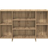 VidaXL Dressoir artisanaal eikenkleurig 120 x 30 x 75 cm Bewerkt hout