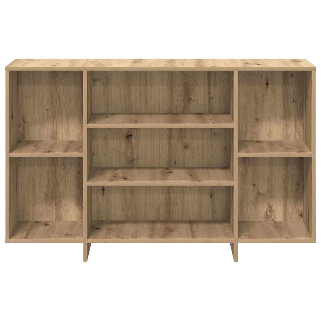 VidaXL Dressoir artisanaal eikenkleurig 120 x 30 x 75 cm Bewerkt hout