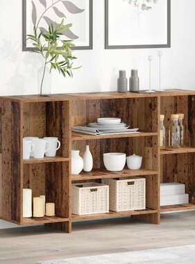 VidaXL Dressoir Oud hout 120 x 30 x 75 cm Bewerkt hout
