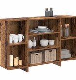 VidaXL Dressoir Oud hout 120 x 30 x 75 cm Bewerkt hout