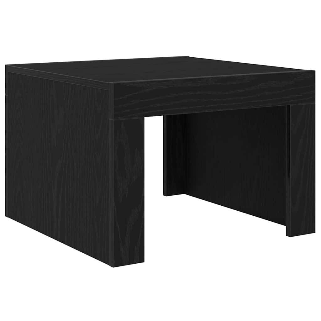 VidaXL Salontafel Zwart Eiken 50 x 50 x 35 cm Bewerkt hout