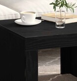 VidaXL Salontafel Zwart Eiken 50 x 50 x 35 cm Bewerkt hout