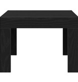 VidaXL Salontafel Zwart Eiken 50 x 50 x 35 cm Bewerkt hout