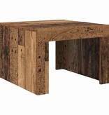 VidaXL Salontafel Oudhout 50 x 50 x 35 cm Bewerkt hout