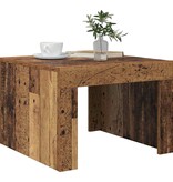VidaXL Salontafel Oudhout 50 x 50 x 35 cm Bewerkt hout