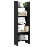 VidaXL Boekenkast Zwart eiken 60 x 35 x 180 cm Bewerkt hout