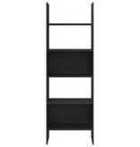 VidaXL Boekenkast Zwart eiken 60 x 35 x 180 cm Bewerkt hout