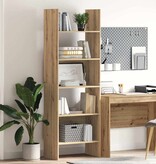 VidaXL Boekenkast artisanaal eikenkleurig 60 x 35 x 180 cm