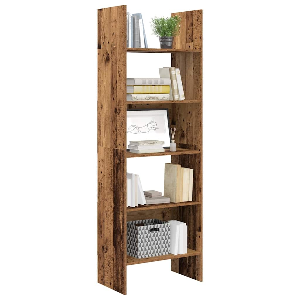 VidaXL Boekenkast Oud hout 60 x 35 x 180 cm Bewerkt hout