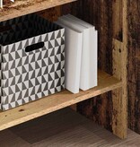 VidaXL Boekenkast Oud hout 60 x 35 x 180 cm Bewerkt hout