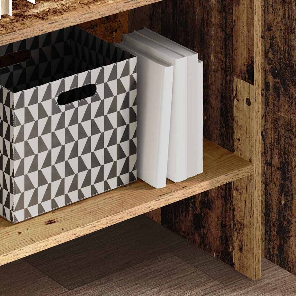 VidaXL Boekenkast Oud hout 60 x 35 x 180 cm Bewerkt hout