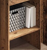 VidaXL Boekenkast Oud hout 40 x 35 x 180 cm Bewerkt hout
