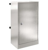 VidaXL Brievenbus Zwart 30 x 23 x 55 cm Roestvrij staal