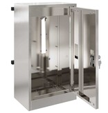 VidaXL Brievenbus Zwart 30 x 23 x 55 cm Roestvrij staal