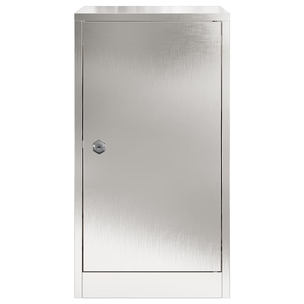 VidaXL Brievenbus Zwart 30 x 23 x 55 cm Roestvrij staal