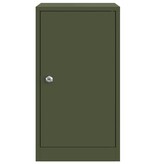 VidaXL Brievenbus Olijfgroen 30 x 23 x 55 cm Staal