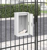 VidaXL Brievenbus Wit 30 x 23 x 55 cm Staal