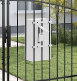 VidaXL Brievenbus Wit 30 x 23 x 55 cm Staal