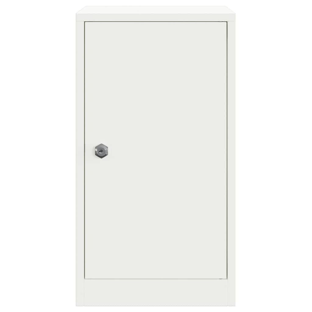 VidaXL Brievenbus Wit 30 x 23 x 55 cm Staal