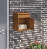 VidaXL Pakket inwerp box Roestig 44 x 35 x 59 cm Cortenstaal