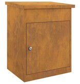 VidaXL Pakket inwerp box Roestig 44 x 35 x 59 cm Cortenstaal