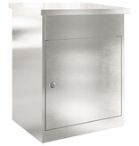 VidaXL Pakket inwerp box Zwart 44 x 35 x 59 cm Roestvrij staal