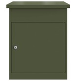 VidaXL Pakket inwerp box Olijfgroen 44 x 35 x 59 cm Staal