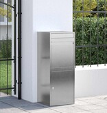 VidaXL Pakket inwerp box Zwart 41 x 38 x 103 cm Roestvrij staal