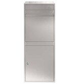 VidaXL Pakket inwerp box Zwart 41 x 38 x 103 cm Roestvrij staal