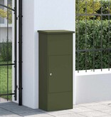 VidaXL Pakket inwerp box Olijfgroen 44.5 x 29 x 110.5 cm Staal