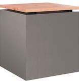 VidaXL Tuinbank Roestig 40 x 40 x 43 cm Cortenstaal