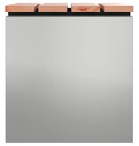 VidaXL Tuinbank Zilver 40 x 40 x 43 cm Gegalvaniseerd staal