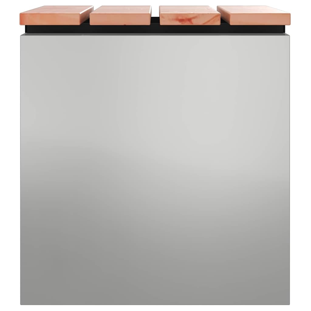 VidaXL Tuinbank Zilver 40 x 40 x 43 cm Gegalvaniseerd staal