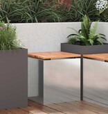 VidaXL Tuinbank Zilver 40 x 40 x 43 cm Roestvrij staal