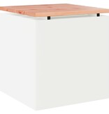 VidaXL Tuinbank Wit 40 x 40 x 43 cm Staal