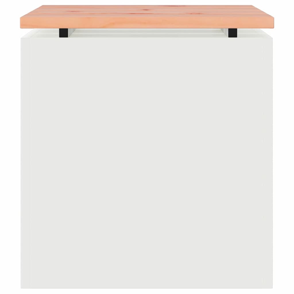 VidaXL Tuinbank Wit 40 x 40 x 43 cm Staal