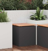 VidaXL Tuinbank Zwart 40 x 40 x 43 cm Staal