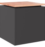 VidaXL Tuinbank Zwart 40 x 40 x 43 cm Staal