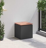 VidaXL Tuinbank Zwart 40 x 40 x 43 cm Staal