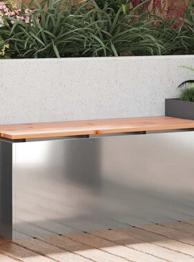 VidaXL Tuinbank Zilver 100 x 40 x 43 cm Gegalvaniseerd staal