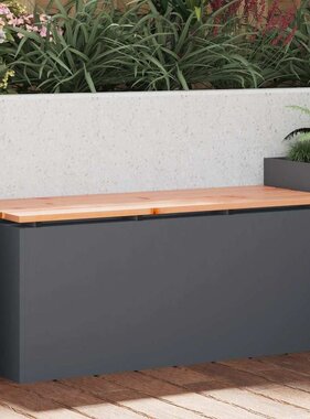 VidaXL Tuinbank Antraciet 100 x 40 x 43 cm Staal