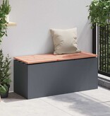 VidaXL Tuinbank Antraciet 100 x 40 x 43 cm Staal