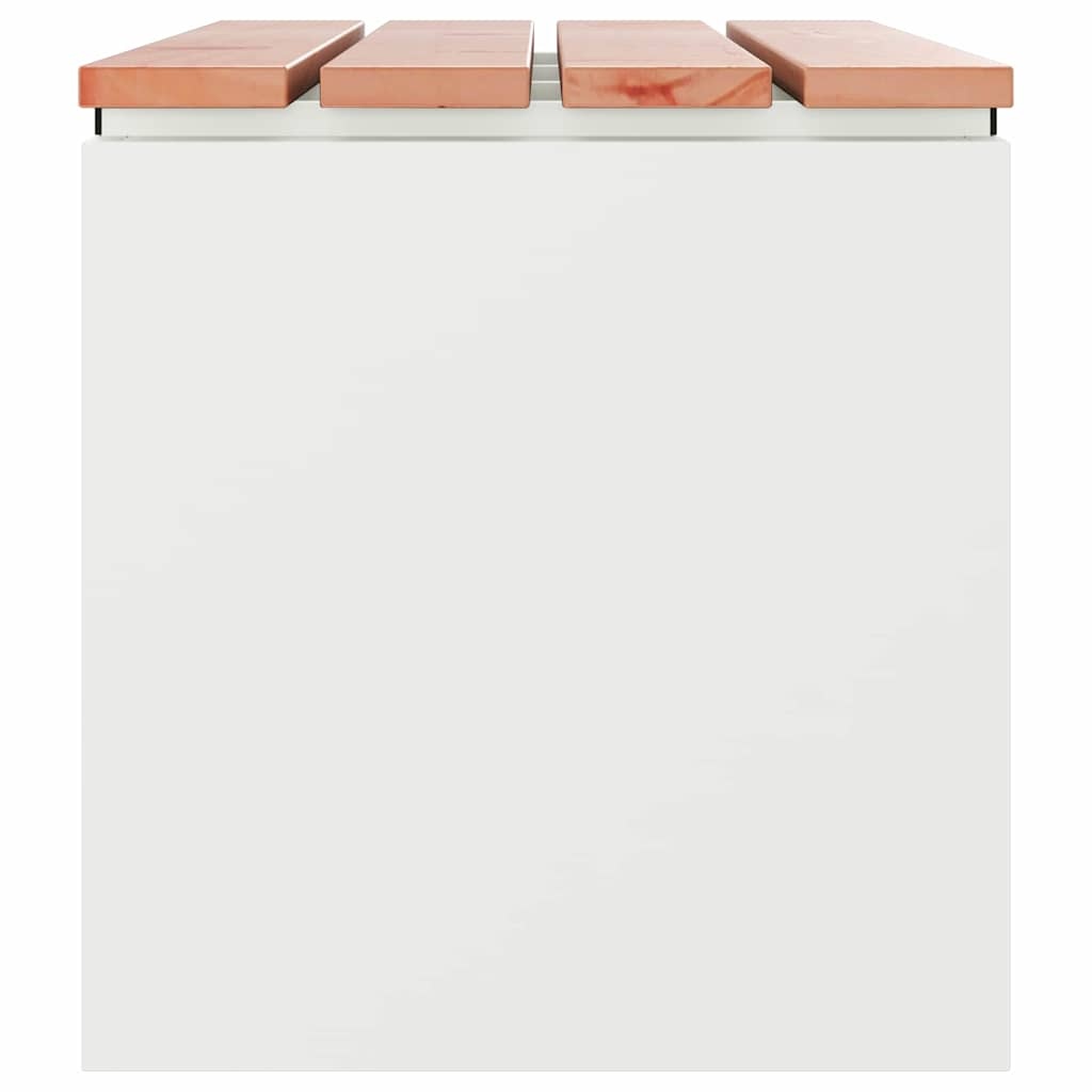 VidaXL Tuinbank Wit 100 x 40 x 43 cm Staal