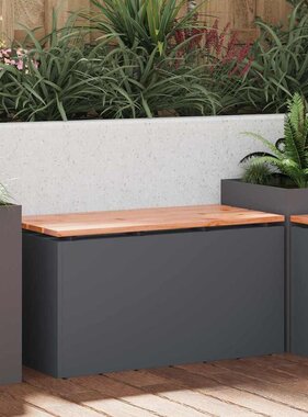 VidaXL Tuinbank Antraciet 80 x 40 x 43 cm Staal