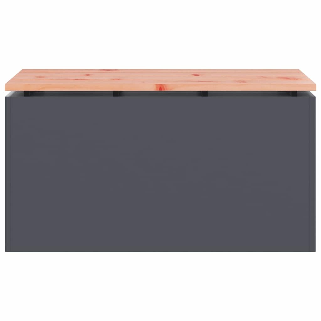 VidaXL Tuinbank Antraciet 80 x 40 x 43 cm Staal