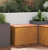 VidaXL Tuinbank Roestig 60 x 40 x 43 cm Cortenstaal