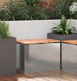 VidaXL Tuinbank Zilver 60 x 40 x 43 cm Gegalvaniseerd staal