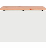 VidaXL Tuinbank Wit 60 x 40 x 43 cm Staal