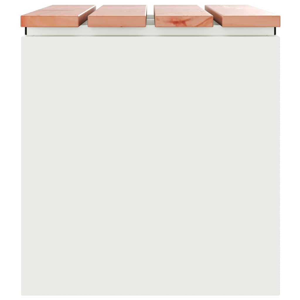 VidaXL Tuinbank Wit 60 x 40 x 43 cm Staal