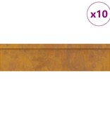 VidaXL Slakkenhekken 16 pcs Roestig Cortenstaal